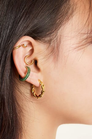 Créoles lisses Large Argenté Acier inoxydable h5 Image2